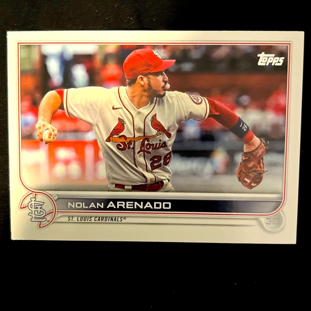 Nolan Arenado 2022 St Louis Cardinals TOPPS Series One #87 Baseball Trading Card
